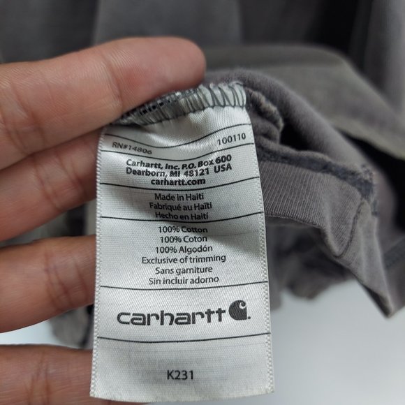 Carhartt original Fit Long Sleeve work Shirt size 2XL AS IS - Picture 7 of 12